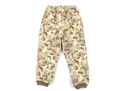 Wheat thermal pants Alex holiday map